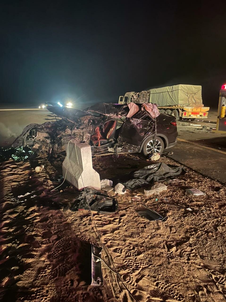 حادثان مروعان يؤديان لوفاة ٣ أشخاص والعديد من الاصابات