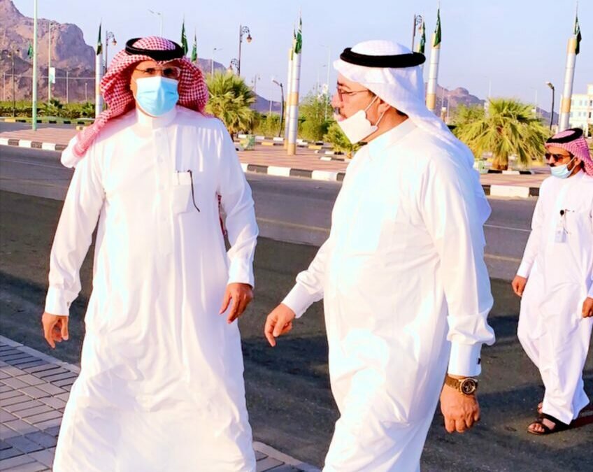 أمين منطقة عسير يتفقد بلديه النقيع وعدد من البلديات بمحافظه بيشه