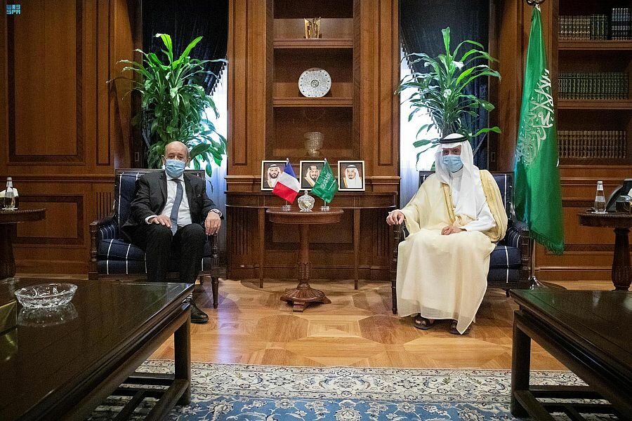 وزير الدولة للشؤون الخارجية يستقبل وزير خارجية فرنسا