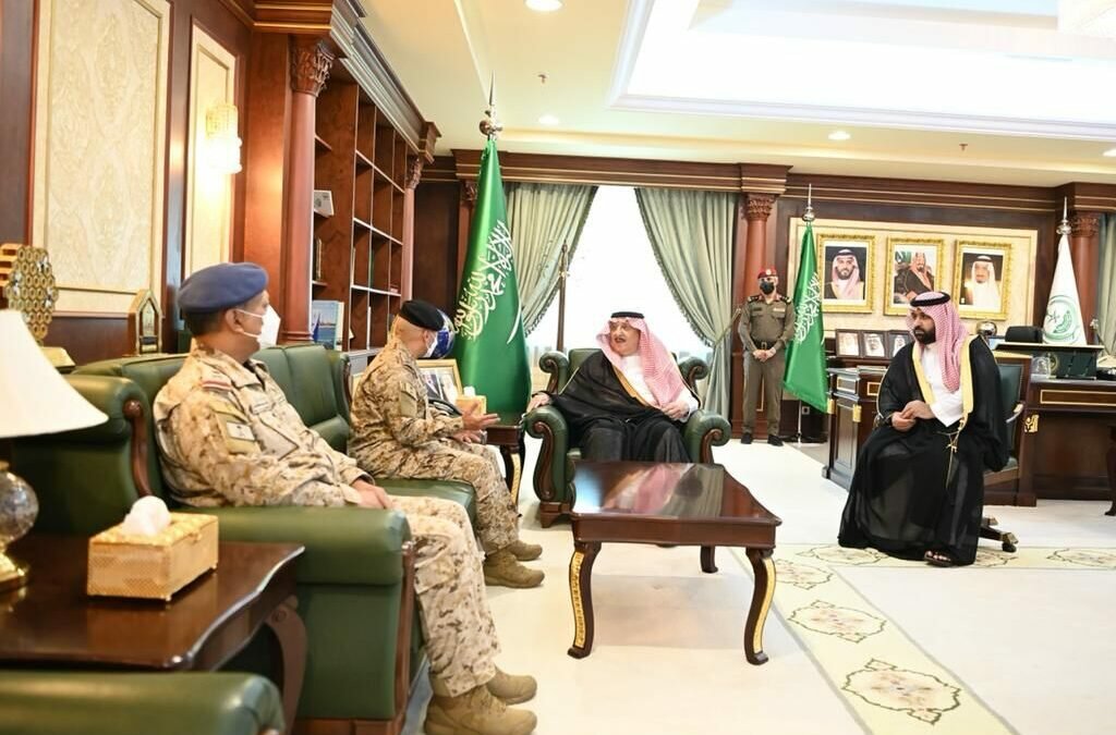 أمير جازان وسمو نائبه يستقبلان قائد قوة جازان