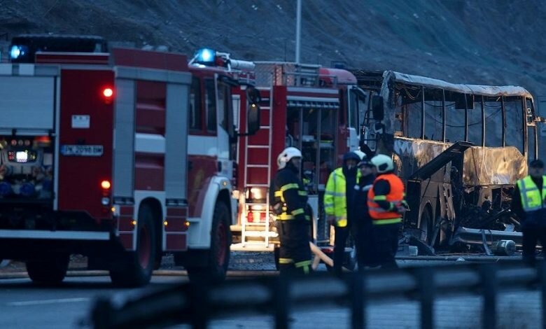 مصرع 45 شخصاً في حادث حافلة في بلغاريا