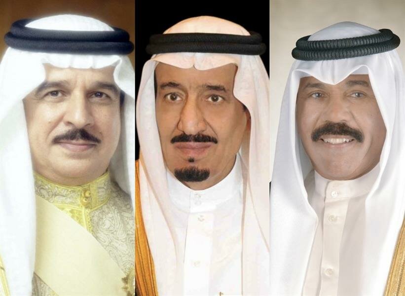 خادم الحرمين الشريفين يبعث برسالتين خطيتين لأمير الكويت وملك البحرين