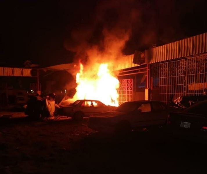 “التحالف”: تضرر 3 ورش واحتراق 3 مركبات في سقوط مقذوف معاد بأحد المسارحة