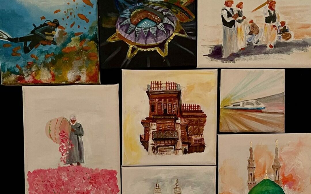 «أحبك يا وطني».. سعودية توثق مجد ونماء بلاد الحرمين بعمل إبداعي