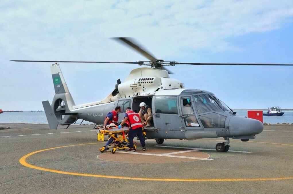 رئيس هيئة الهلال الأحمر يرعى مشاركة الهيئة في التمرين العملي للخطة الوطنية لمواجهة الكوارث البحرية