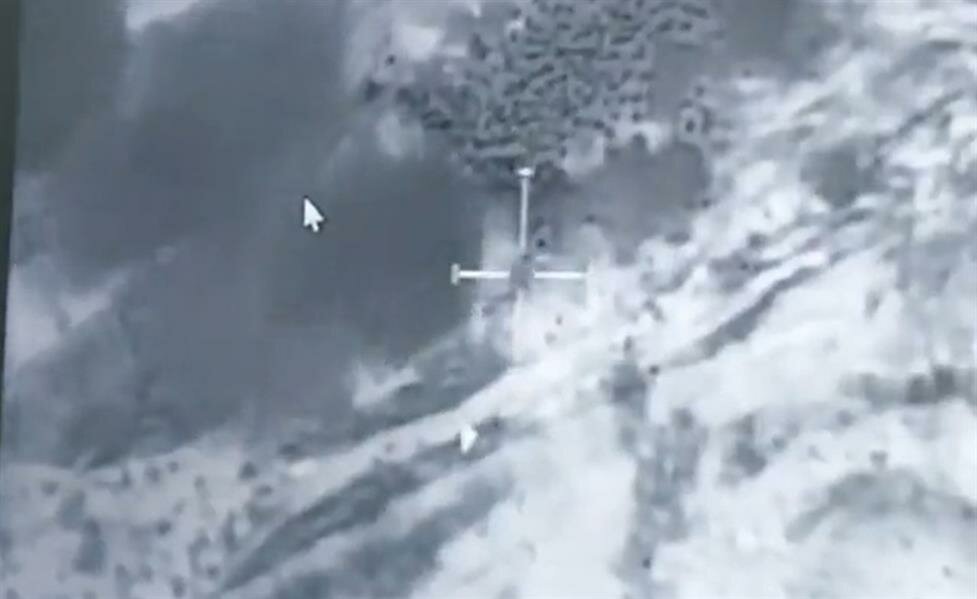 فيديو يوثق لحظة تدمير منصة لإطلاق الصواريخ الباليستية بالجوف اليمنية