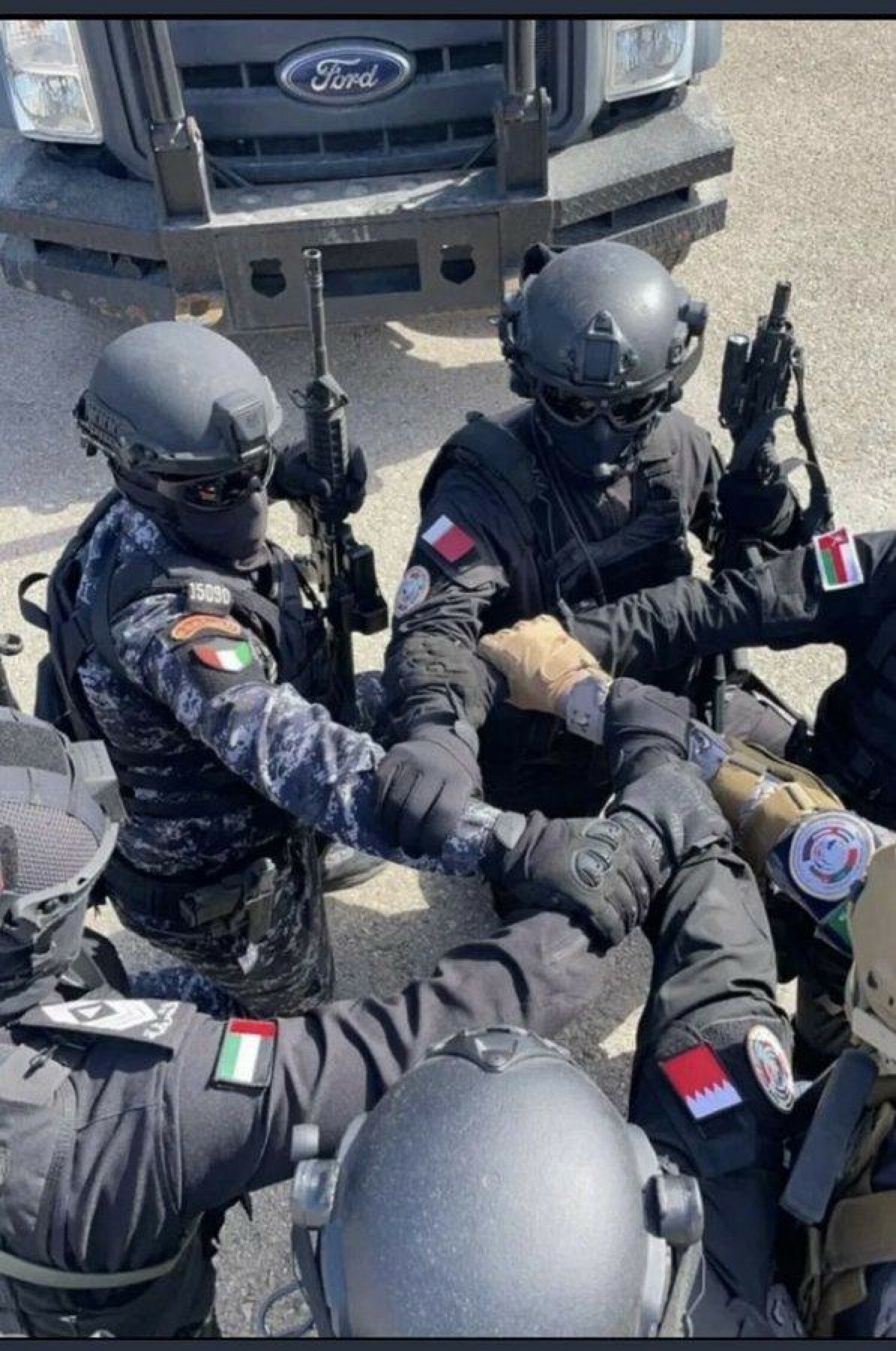 جانب من استعدادات القوات الأمنية السعودية في تمرين “أمن الخليج العربي 3”