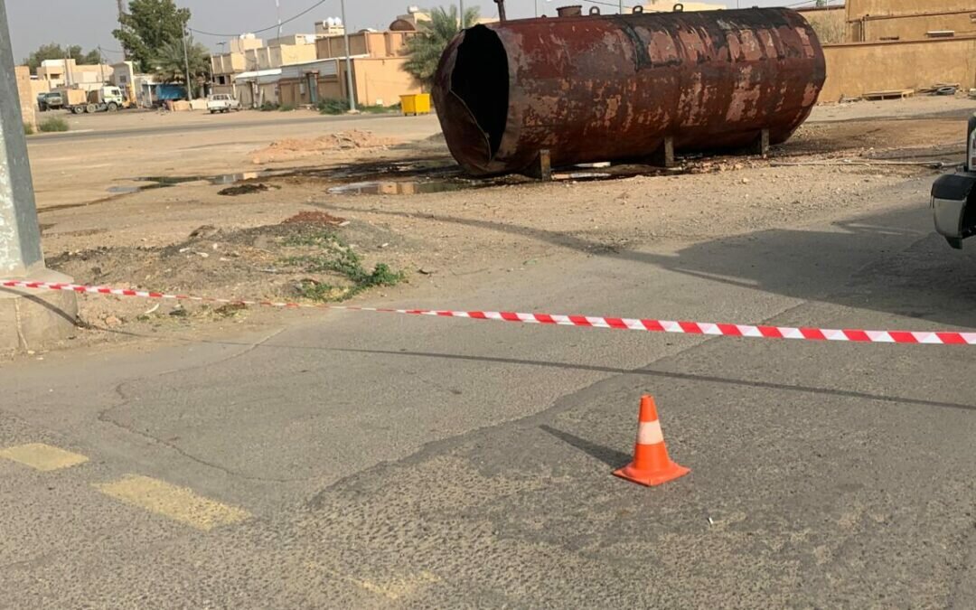 انفجار تانكي صهريج وقود بعفيف ولا إصابات بشرية