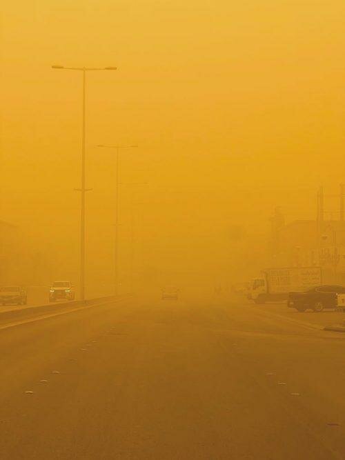 حالة الطقس المتوقعة: رياح مثيرة للأتربة والغبار على هذه المناطق