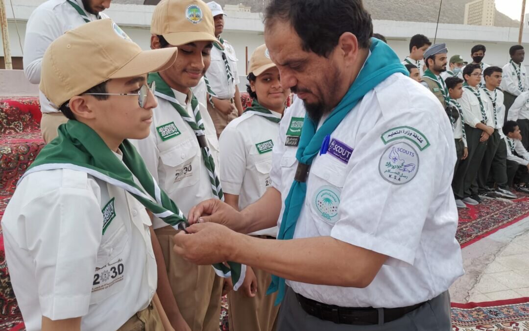 كشافة تعليم مكة المكرمة تقيم حفل الوعد والقبول للأعضاء الجدد