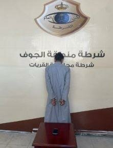 القبض على مواطن ظهر في فيديو يعتدي على امرأة بسلب حقيبتها في الجوف