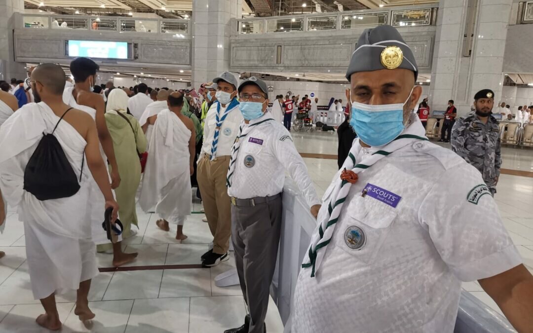 وفود الكشافة تصل مركز بادر الكشفي لخدمة ضيوف الرحمن بتعليم مكة المكرمة