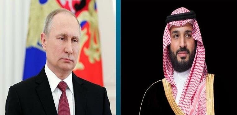 ولي العهد يتلقى اتصالًا هاتفيًا من الرئيس الروسي