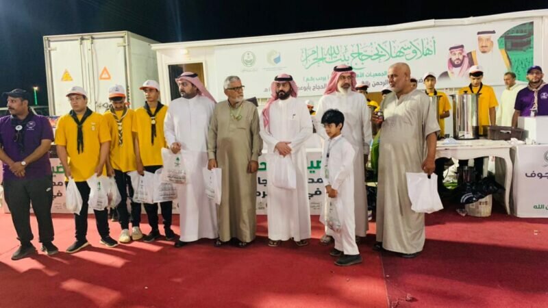 مدير مكتب التعليم بدومة الجندل يتفقد المعسكر الكشفي بمدينة الحجاج