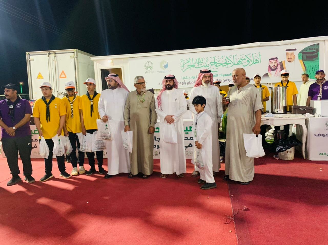 مدير مكتب التعليم بدومة الجندل يتفقد المعسكر الكشفي بمدينة الحجاج