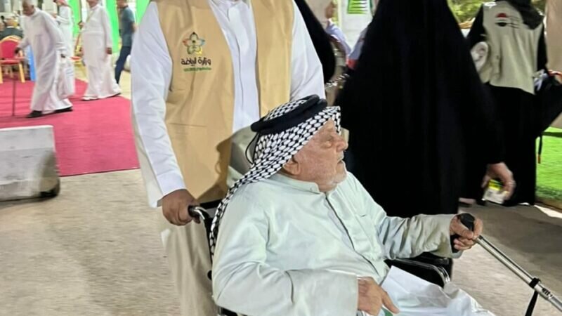 فرع وزارة الرياضة بالجوف يقدم خدماته لضيوف الرحمن بمدينة الحجاج