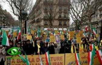 وقفة احتجاجية في باريس ضد التدخلات الإيرانية في الشؤون العربية